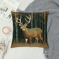 thumbnail image 2 of JRXY  Deer Grass Hunting Rustic Farmhouse Decorative Throw Pillow Cover Square Cushion Case for Home Sofa Couch Decoration White, 2 of 5