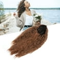 thumbnail image 4 of Peluca de Onda Marrón Clara, transpirable Cabello Marrón Esponjoso Cabello Ajustable Para Uso de la Fiesta, 4 of 7