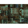 thumbnail image 1 of Ahgly Company Indoor Rectangle Patchwork Turquoise Blue Transitional Area Rugs, 5' x 7', 1 of 4