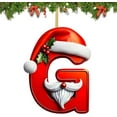 thumbnail image 1 of Adornos navideños colgantes, 26 letras, adornos navideños colgantes, adornos navideños personalizados, decoración navideña, adornos navideños colgantes, adornos navideños para exteriores, decoraciones, 1 of 1