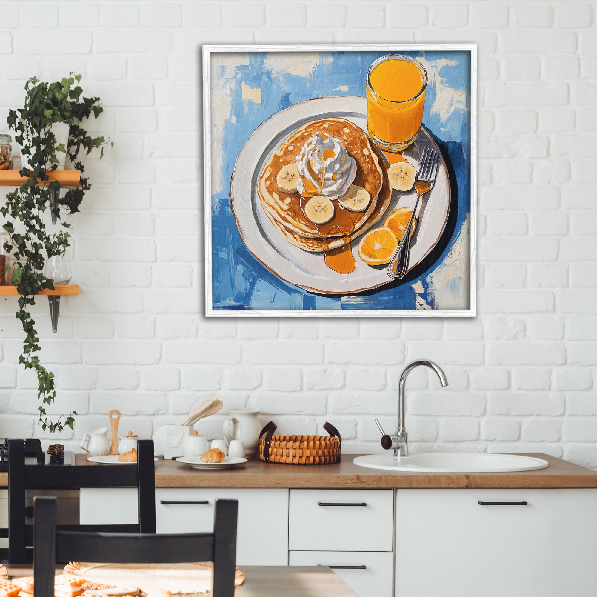 Stupell Industries Banana Bliss Sunshine White Framed Giclee Art, design by Tina LeCour