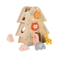thumbnail image 3 of Clasificador de formas de madera, clasificación de formas de casa, juguete portátil de percepción de colores a juego de aprendizaje temprano para, 3 of 8