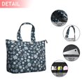thumbnail image 2 of Dark Blue Christmas Snowflake Pattern Travel Tote Bags for Women Carry On,Large Weekender Bags for Women Travel,Multi Functional Duffle Bag for Work,Shopping,Sports, 2 of 5