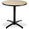 thumbnail image 1 of 30 in. Table de Piédestal Ronde avec Base Voûtée X&44; Naturel, 1 of 1
