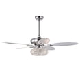 thumbnail image 3 of Shelby 52 in. 3-Light Indoor Chrome Finish Ceiling Fan with Light Kit, 3 of 5