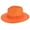 Orange, variant on Top Headwear Womens Panama Upturn Paper Braid Wide Brim Fedora Hat - Lime