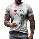 thumbnail image 1 of Camiseta de diario unisex para hombre, estampado gráfico en 3D, estampado de calavera, camisetas de manga corta, blusa informal Pompotops oipoqjl31356, 1 of 9