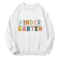 thumbnail image 5 of RMGVDSD Back To School Sweatshirt for Girls Letter Print Long Sleeve Pullover Crewneck Sweatshirts First Day Of School Soft Casual Tops Tween Girls Sweatshirt 8-9 Years, 5 of 7