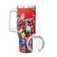 thumbnail image 2 of Yiaed Tasse à Café de Voyage en Acier Inoxydable à Double Paroi avec Imprimé Mario 40oz, Contenant Isotherme Isolé sous Vide avec Poignée, Aventure Réutilisable, 2 of 8