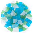 thumbnail image 1 of Piezas de decoración Keedolla Sea Glass de 40 onzas, azul, blanco y verde, 1 of 9