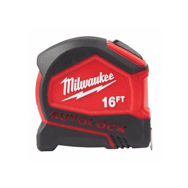 Cinta métrica Milwaukee Autolock de 5 m/16 pies con freno de bloqueo automático