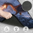 thumbnail image 3 of Naloa Winter Fire Dragon Car Foot Mat Set of 4 Pieces - Universal Floor Liner Neoprene Full Set Floor Mats for Cars Trucks SUV, 3 of 7