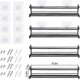 thumbnail image 5 of Set of 4 Wall Mounted Metal Spice Racks for Hanging with Glue or Screw Mounting Black, 5 of 5