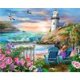 thumbnail image 2 of Kit Rhinestone DIY Likrtyny Flores Faro Taladro Redondo Completo Pintura Diamante 60 X 50 cm, 2 of 9