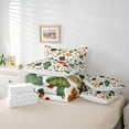 thumbnail image 6 of Homewish Rustic Mushroom Fungus 7-Piece Bedding Comforter Set,Plam Monstera Leaf King Bedding Sets,Red Berry Bed Sheets For Girl Boy,Luxury Bedroom Decor, 6 of 8