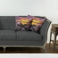 thumbnail image 7 of Ambesonne Tropical Throw Pillow Cover 2 Pack, Sunset Idyllic Beach, 18", Mauve Salmon Lilac, 7 of 7