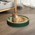 thumbnail image 4 of Rascador para gatos Sunnimix Almohadilla para rascar gatos con pista de bolas integrada Diámetro 45cm Verde, 4 of 8