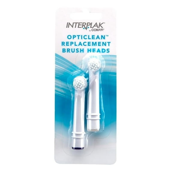 Interplak by Conair OptiClean Replacement Power Plaque Remover Brush Heads