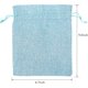 thumbnail image 2 of Burlap Drawstring Bags, 6.7 x 9.0" Gift Bags 20 pcs, Linen Bags with Drawstring, Recyclable Sacks, Handmade Shopping Package Jewelry Cosmetics Bags, W, 2 of 5