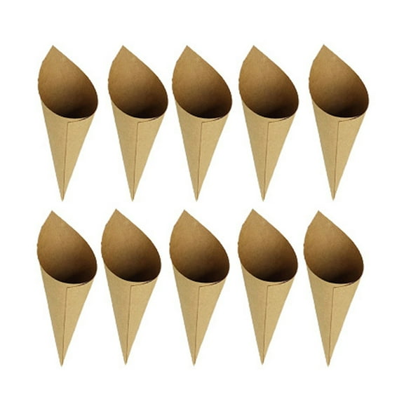Raindrops  50 Pcs Rustic Flower Cone Wedding Treats Cones Birthday Decorations