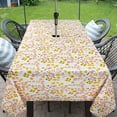 thumbnail image 4 of Nappe d'Extérieur Imperméable avec Trou pour Parasol pour Table Rectangulaire 60x84 Pouces Nappe de Patio à Fleurs Roses avec Fermeture Éclair, 4 of 5
