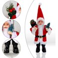 thumbnail image 3 of Estatuillas de Papá Noel de pie, decoraciones navideñas tradicionales para interiores, adornos navideños rojos para el padre, perfectos para la decoración del árbol de Navidad, decoración del hogar Kuyhfg Bienvenido a Kuyhfg, 3 of 5