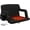 Black, variant on Alpcour X-Wide Heated Reclining Stadium Seat - Extra Thick Waterproof Chair with Wide Back Support - Orange