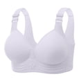 thumbnail image 2 of Ahuyic Womens Bra,Summer Plus Size Bra,Womens Large SizeWomens Comfortable Breathable Push-Up Thin Cup Backless Bra - Everyday Bra,Purple,XL, 2 of 3
