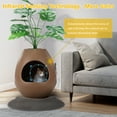 thumbnail image 3 of Jaxpety Large Smart Plant Litter Box with Deodorization System, Artificial Plants,5 Cat Litter Bags,Light,Cat Litter Mat,Scoop,Brown, 3 of 6