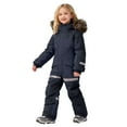 thumbnail image 3 of yocbz Jump Suit Snow Girl Kids Snow Suit Toddler Girls and Boys Snowsuit Waterproof Insulated Winter Jumpsuit Overalls Black,Size for 6-7 Years, 3 of 9