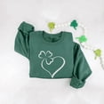 thumbnail image 6 of Women's St. Patrick's Day Sweatshirt Green Printed Crewneck Long Sleeve Casual Pullover Lounge Tops (M, Green), 6 of 6