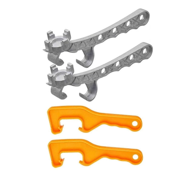 Aluminum Bucket Opener Paint Can Opener Silver Buckets Lid Wrench Metal Can Opener Lid Remover Tool for Buckets,Pails