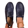 thumbnail image 4 of Viluyesy Womens Comfort Flats, Lightweight Breathable Soft Sole Round Toe Slip-On Casual Office Loafers Dark Blue, 4 of 9