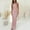 Pink, variant on LOVZFMLL Dresses Women's Summer Design Casual Dress Gradual Sleeveless Neck V-Neck Long Dress