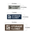 thumbnail image 5 of Basic Storage Closet Sign (Black /Gold) - Small, 5 of 5