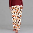 thumbnail image 2 of FAHXNVB Plus Size Halloween Pajama Pants for Women Pumpkin Ghost Spooky Pattern Sleep Pants Elastic Waist Loungewear Pants S-5XL, 2 of 5
