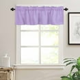 thumbnail image 2 of Purple Kitchen Valances for Windows 54x18 Inch Kitchen Curtains Valances Rod Pocket Modern Pure Lavender Purple Bathroom Window Valances for Window Treatment Decor, 2 of 6