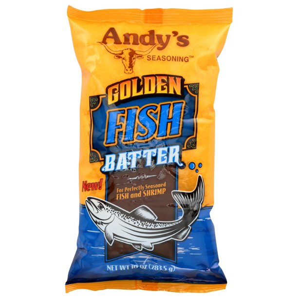 Andys Seasoning Golden Fish Batter, 10 Oz (Pack of 6)