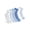 Blue, variant on Boyfriend Rib Ankle Socks for Girls with Lettuce Edge Anklet, 6 pk Multi Color
