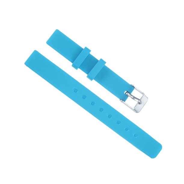 Suave Goma Reloj Correa 12mm Ancho, Rápida Liberación Reemplazo Silicona Reloj Correa, Cielo Azul