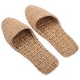 thumbnail image 1 of GAXIRE 1Par Zapatillas De Estilo Tradicional Chino De Paja Natural Para Uso En Casa Y, 1 of 8