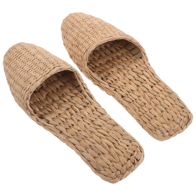 GAXIRE 1Par Zapatillas De Estilo Tradicional Chino De Paja Natural Para Uso En Casa Y