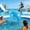 Blue, variant on 9 Inch Bouncy Balls Large Inflatable PVC Sensory Ball for Playground Outdoor Water