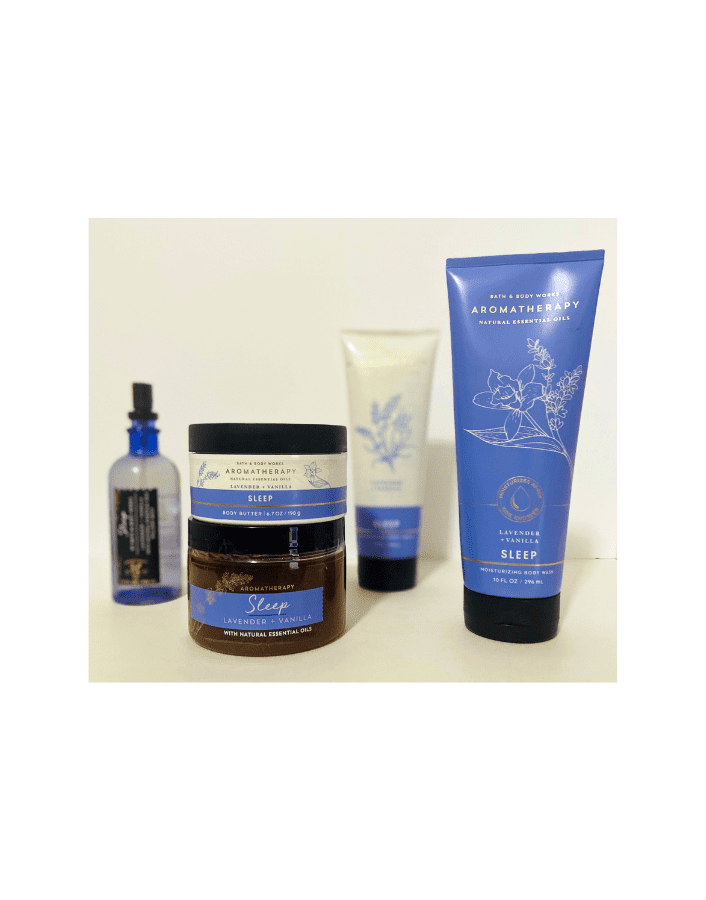 Bath and Body Works Aromatherapy Sleep lavender and vanilla Gift Set