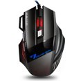 thumbnail image 1 of 4 DPI Réglables et 7 Boutons LED Souris de Jeu Filaire USB Optique pour Gamer PC MAC, 1 of 7