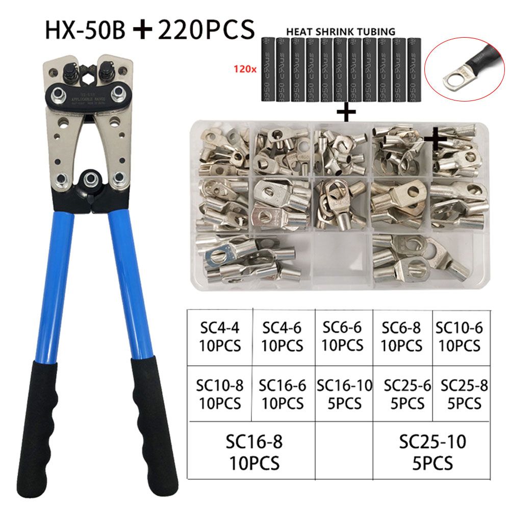 HX50B Manual Electrician Tools Wire Terminal Insert Spring Ferrule
