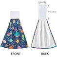thumbnail image 4 of Coolnut Dolphin Hanging Towel Set of 2, Absorbent Soft Coral Velvet Hand Towel with Hanging Loop for Bathroom, Kitchen, Home Decor, 14 x 18 Inch Washcloth Gift, 4 of 7