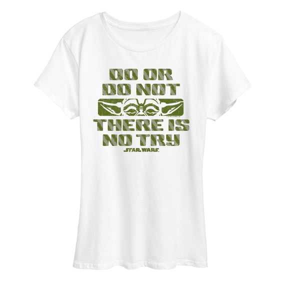 Star Wars - Yoda Do Or Do Not - Women's Short Sleeve Classic Fit Tee
