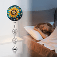thumbnail image 3 of Decorative Round Wall Clocks Non-Ticking Silent Battery Operated Clocks with Photo for Bedroom,Living Room-Sunflower At The Center Surrounded By Swirling Patterns(10inch), 3 of 4