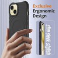 thumbnail image 2 of For Iphone 15 Wave Texture Magsafe Magnetic Liquid Silicone Phone Case, 2 of 5